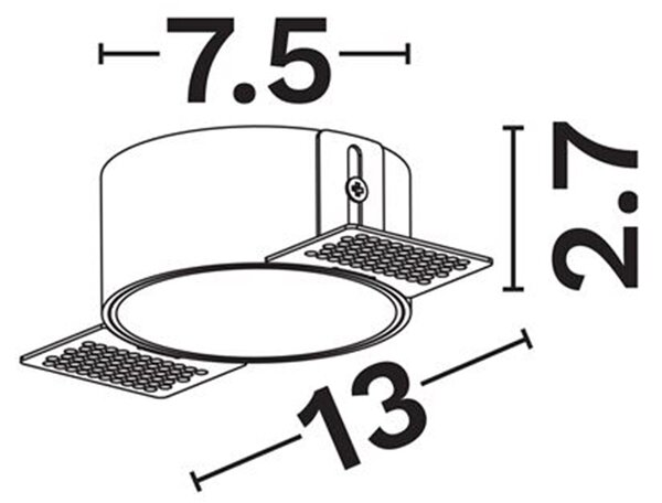 Intel álmennyezetbe süllyeszthető spotlámpa