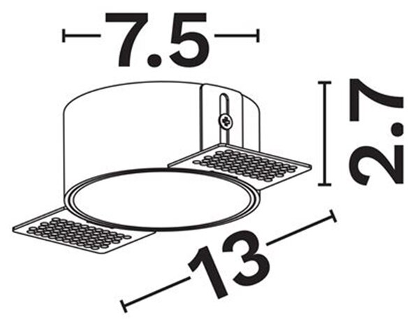 Intel álmennyezetbe süllyeszthető spotlámpa