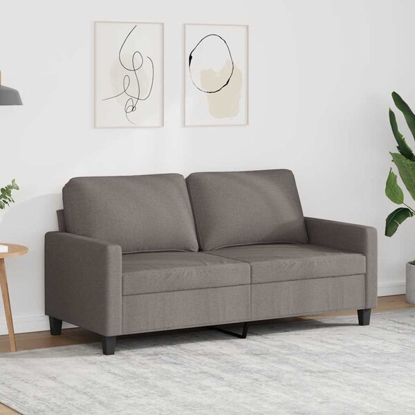 Kétszemélyes tópszínű szövet kanapé 140 cm