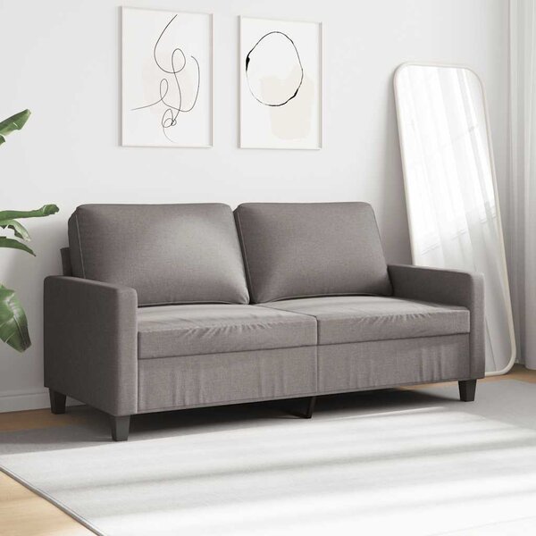Kétszemélyes tópszínű szövet kanapé 140 cm