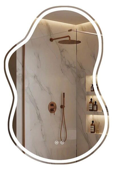 LED Tükör UNO 80x55 cm