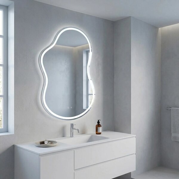 LED Tükör UNO 80x55 cm