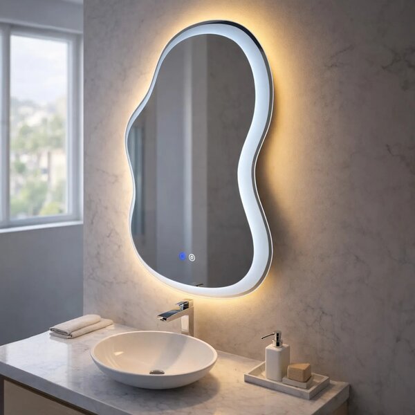 LED Tükör UNO DOUBLE 80x55 cm