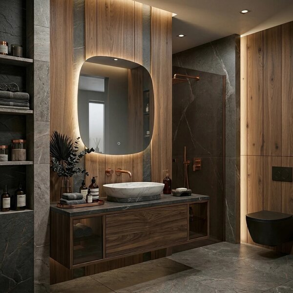 LED Tükör 70x70cm TOP