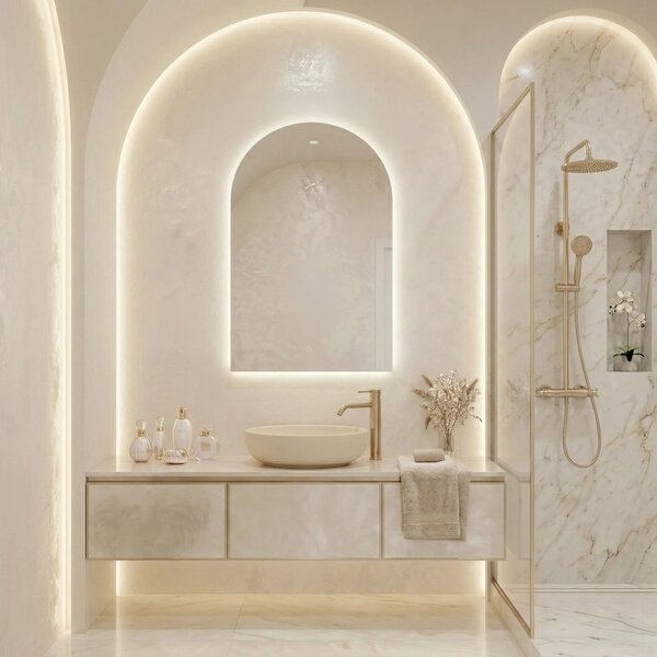LED Tükör 90x60cm TOP-1