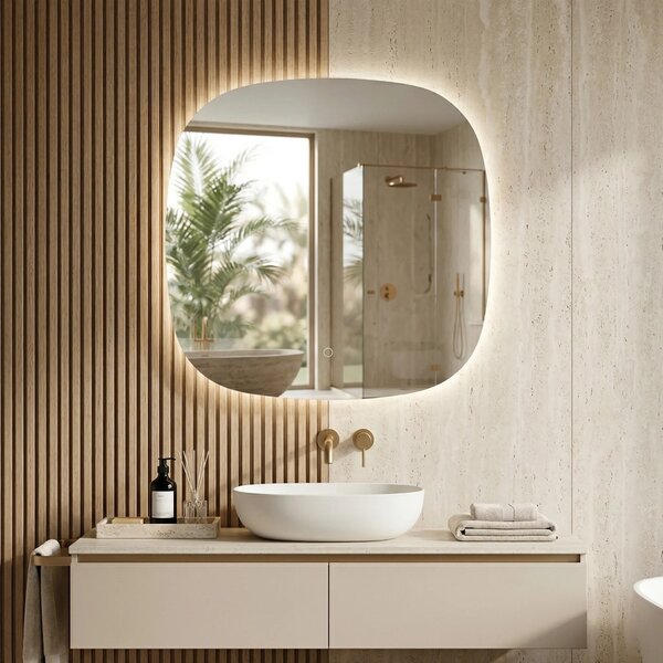 LED Tükör 70x70cm TOP