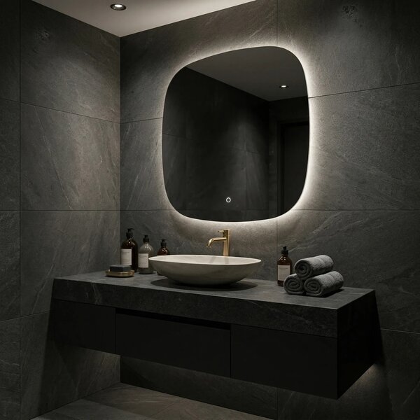 LED Tükör 70x70cm TOP