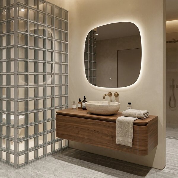 LED Tükör 70x70cm TOP