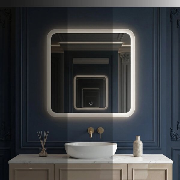LED Tükör 70x70cm TOP-2