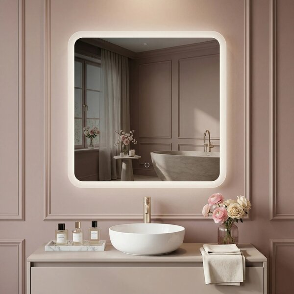 LED Tükör 70x70cm TOP-2