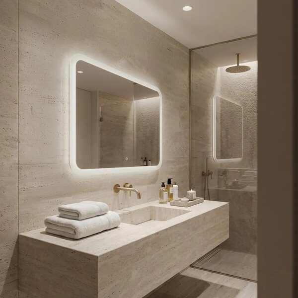 LED Tükör 80x60cm TOP-3