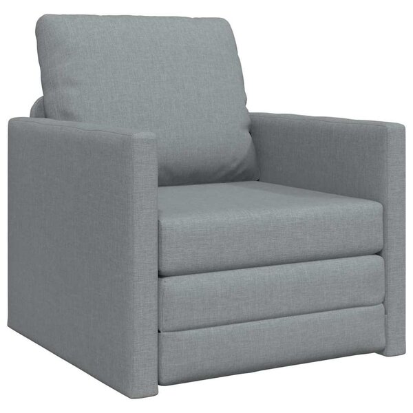 Kanapéágy 60cm Világosszürke szövet