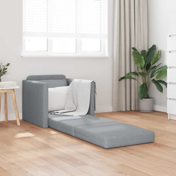 Kanapéágy 60cm Világosszürke szövet