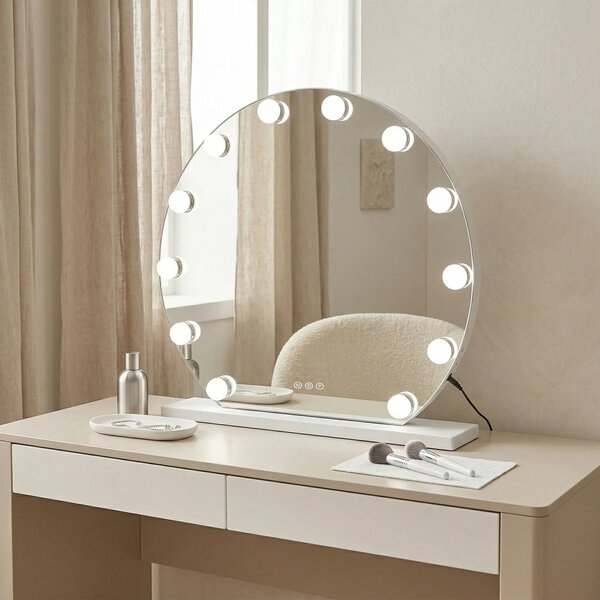 LED Tükör HOLLYWOOD White 50 cm