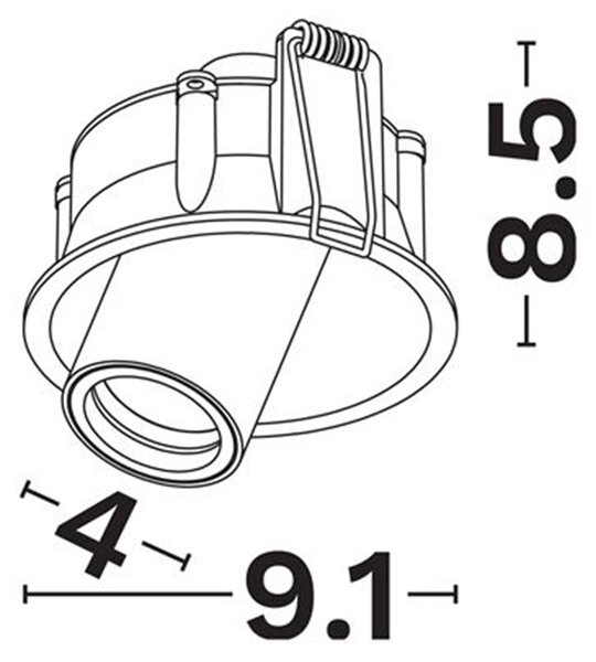 Otto Lens LED álmennyezetbe süllyeszthető spotlámpa