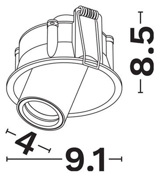 Otto Lens LED álmennyezetbe süllyeszthető spotlámpa