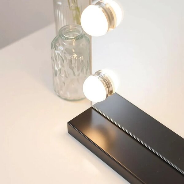 LED Tükör HOLLYWOOD Black 80x60