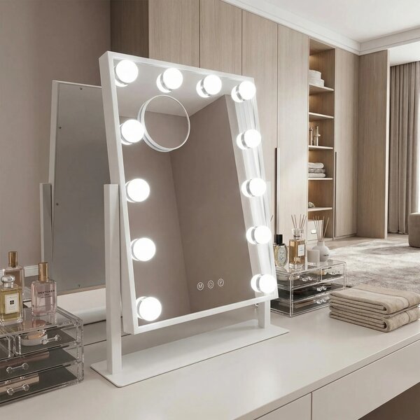 LED Tükör HOLLYWOOD White 30x40