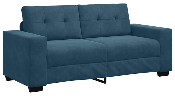 Kék bársony loveseat kanapé 180x77x82 cm