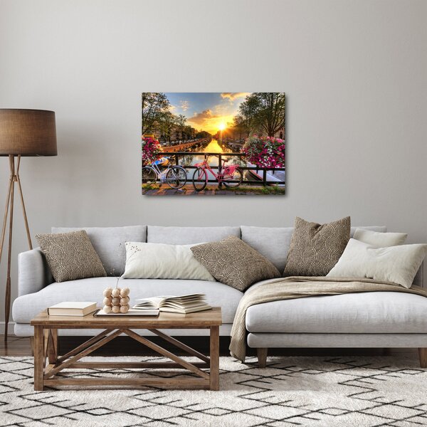 Kép - Napkelte Amszterdamban (70x50 cm)