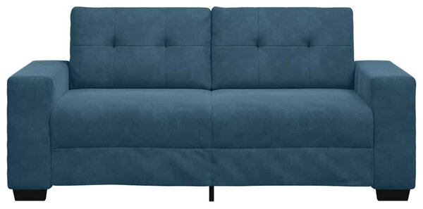 Kék bársony loveseat kanapé 180x77x82 cm