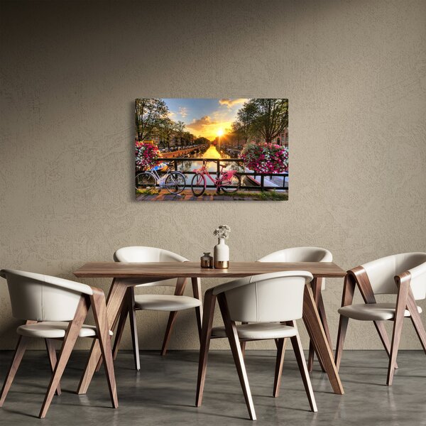 Kép - Napkelte Amszterdamban (90x60 cm)