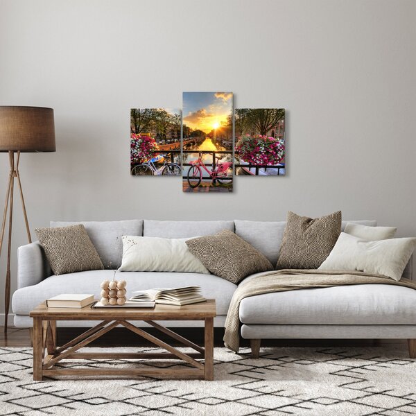 Kép - Napkelte Amszterdamban (90x60 cm)