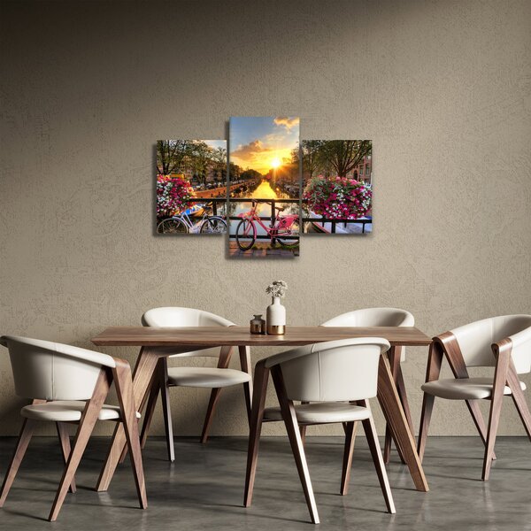 Kép - Napkelte Amszterdamban (90x60 cm)