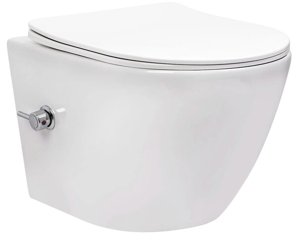 REA Carlo Lux Rimless fali függesztésű WC-csésze bidé funkcióval