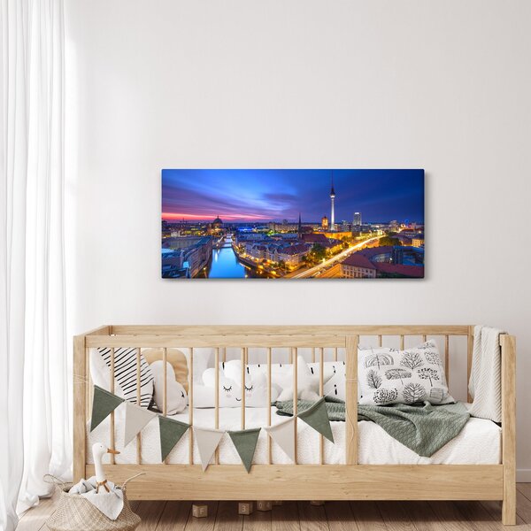 Kép - Kék ég Berlin felett (120x50 cm)
