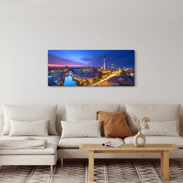 Kép - Kék ég Berlin felett (120x50 cm)