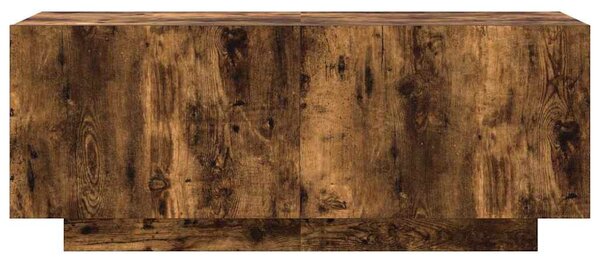 Füstös tölgy színű szerelt fa TV-szekrény 100 x 35 x 40 cm