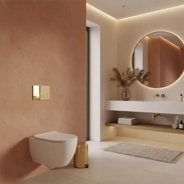 WC öblítő gomb Rea HD K011A-Q és Slim 024N Gold