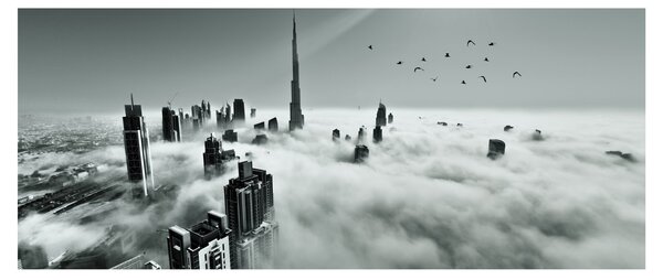 Kép - Felhőkarcolók Dubaiban (120x50 cm)