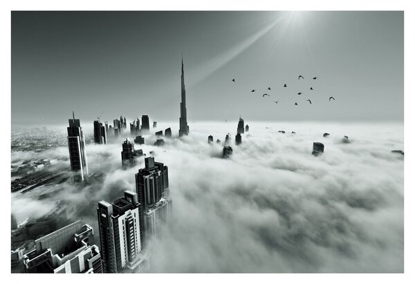 Kép - Felhőkarcolók Dubaiban (90x60 cm)