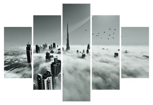 Kép - Felhőkarcolók Dubaiban (150x105 cm)
