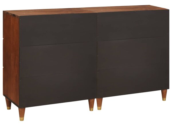 Tálalószekrény készlet 2 db 60 x 33,5 x 75 cm Tömör Mangófát