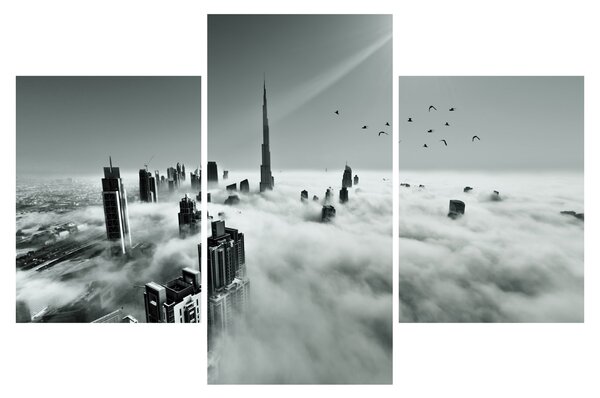 Kép - Felhőkarcolók Dubaiban (90x60 cm)