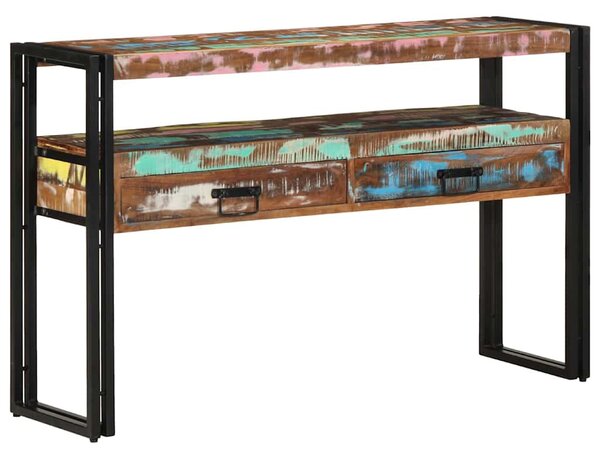 Konzolasztal 120 x 33 x 75 cm Szilárd Újrahasznosított Fa