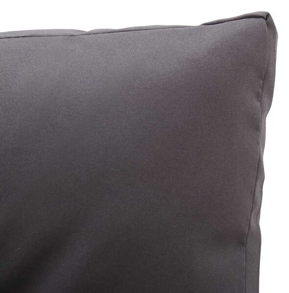 Kétszemélyes szürke polyrattan kerti kanapé párnákkal 124 cm
