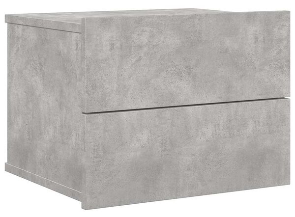 Betonszürke szerelt fa éjjeliszekrény 40 x 30 x 30 cm