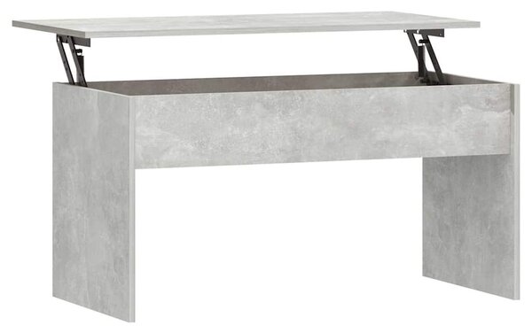 Betonszürke szerelt fa dohányzóasztal 102 x 50,5 x 52,5 cm