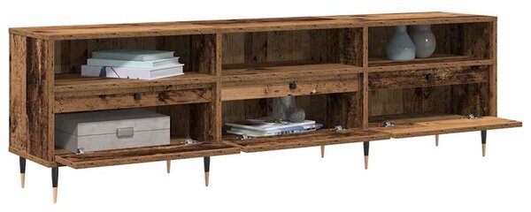 TV szekrény 150 x 30 x 45 cm Öreg fa Szerelt Fa