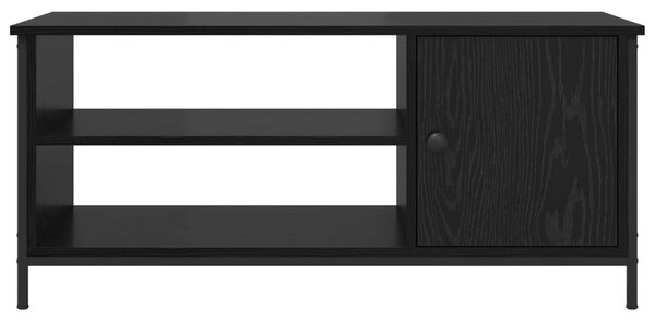 TV szekrény 100 x 40 x 45 cm Fekete tölgy Szerelt Fa