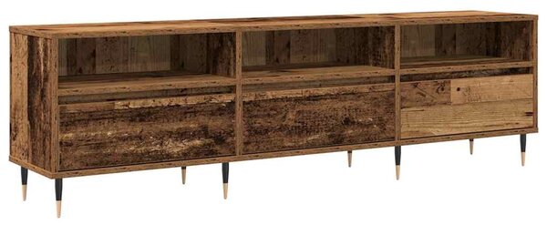 TV szekrény 150 x 30 x 45 cm Öreg fa Szerelt Fa
