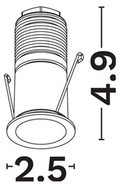 Tiny LED álmennyezetbe süllyeszthető spotlámpa