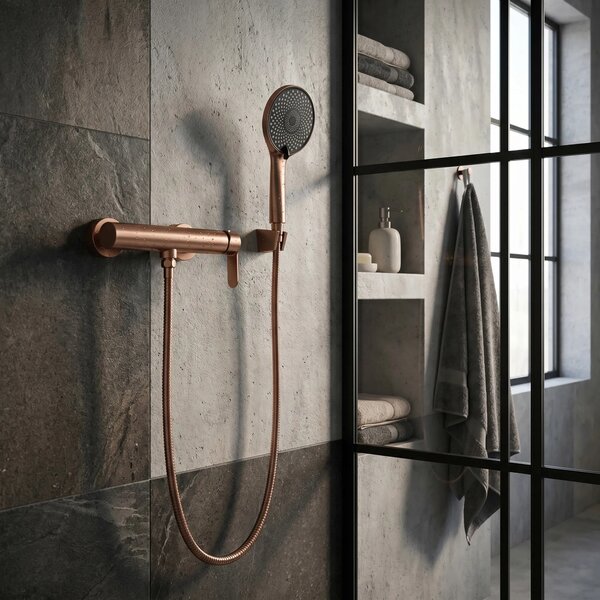 Zuhanycsaptelep Arcos Brush Copper
