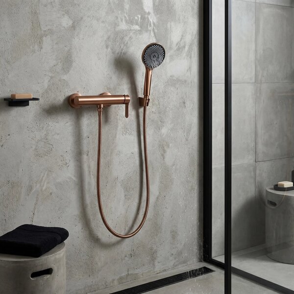 Zuhanycsaptelep Arcos Brush Copper