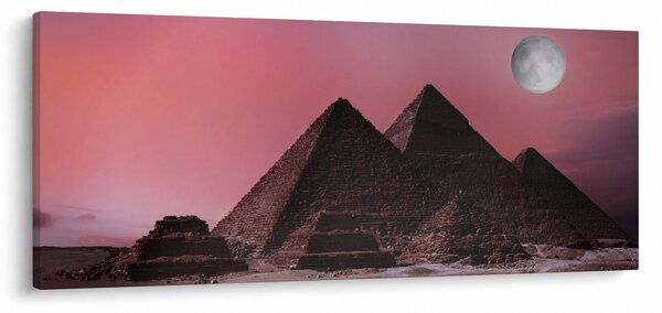 Kép - Piramisok giza, Egyiptom (120x50 cm)