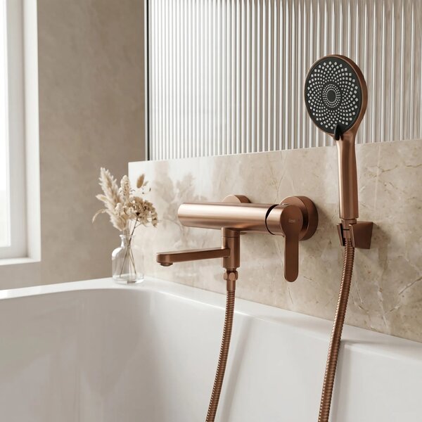 Kádtöltő csaptelep Rea Arcos Brushed Copper